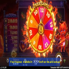 fortune rabbit 777Informational