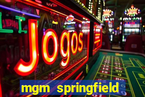 mgm springfield slot payout percentage