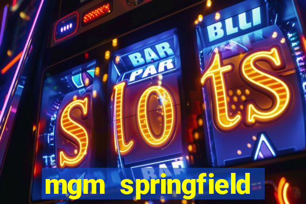 mgm springfield slot payout percentage