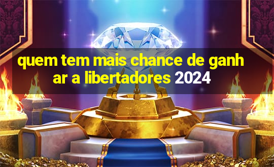 quem tem mais chance de ganhar a libertadores 2024