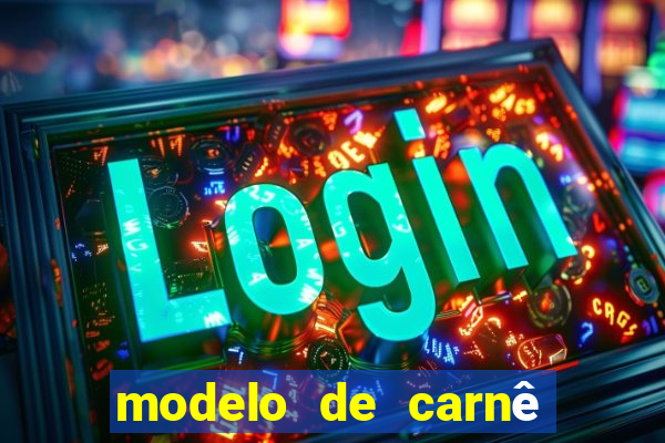 modelo de carnê de pagamento word