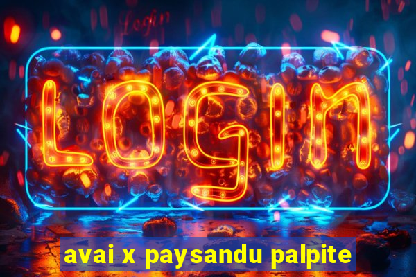 avai x paysandu palpite