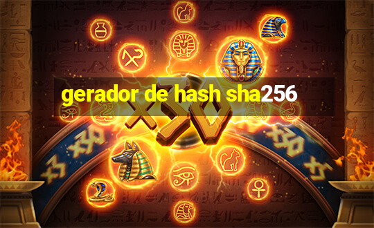 gerador de hash sha256