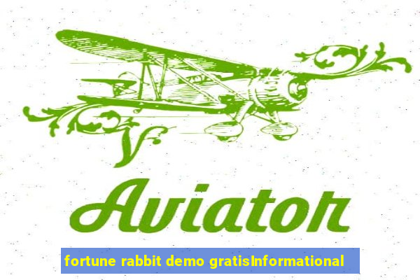 fortune rabbit demo gratisInformational