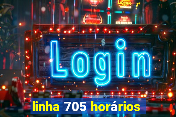 linha 705 horários