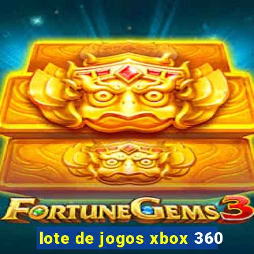 lote de jogos xbox 360