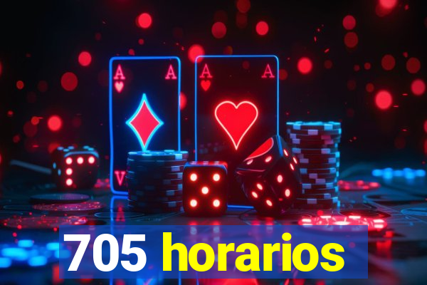 705 horarios