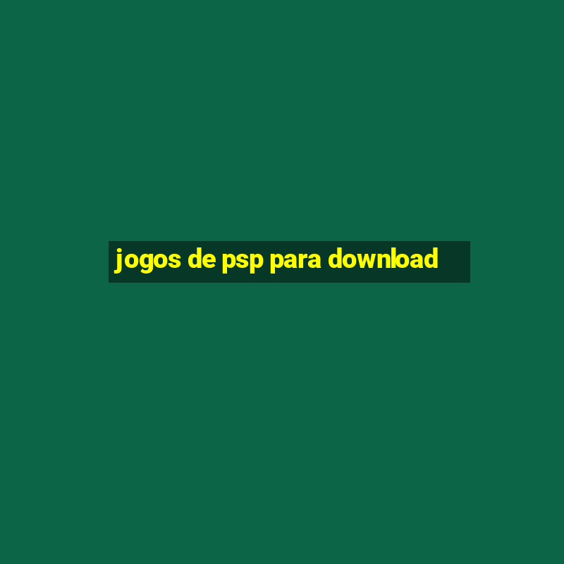 jogos de psp para download