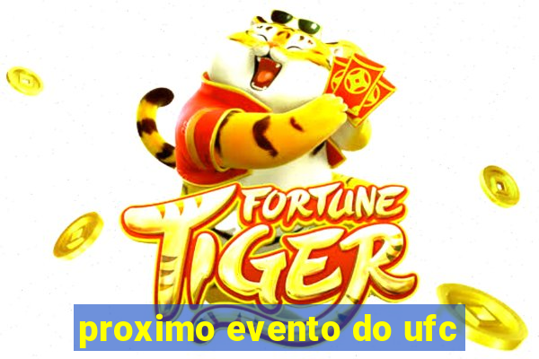 proximo evento do ufc