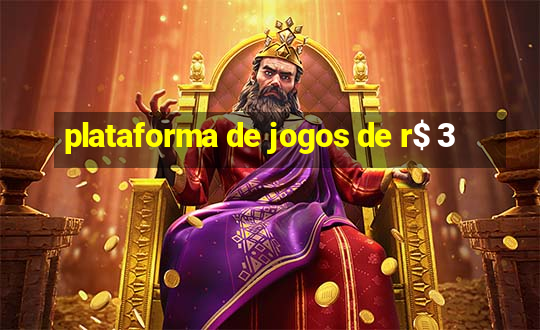 plataforma de jogos de r$ 3