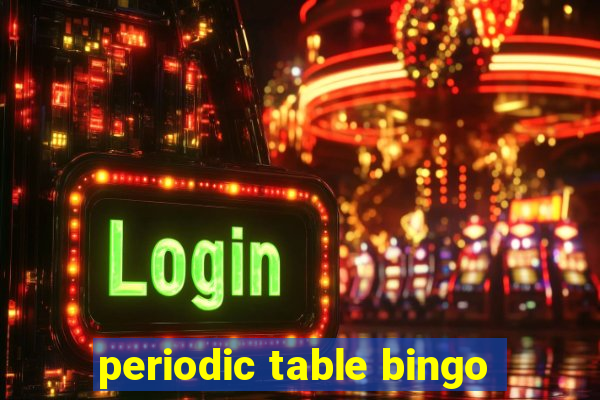 periodic table bingo