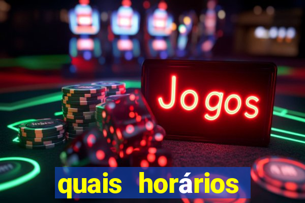 quais horários para jogar fortune tiger