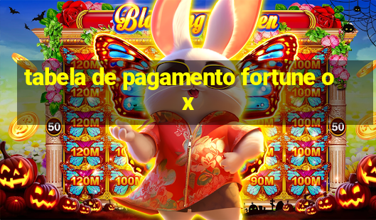 tabela de pagamento fortune ox