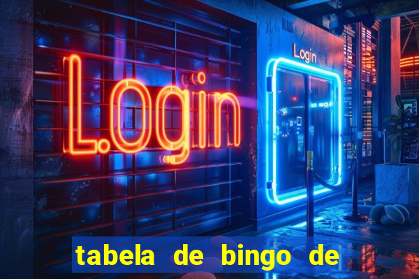 tabela de bingo de 1 a 100