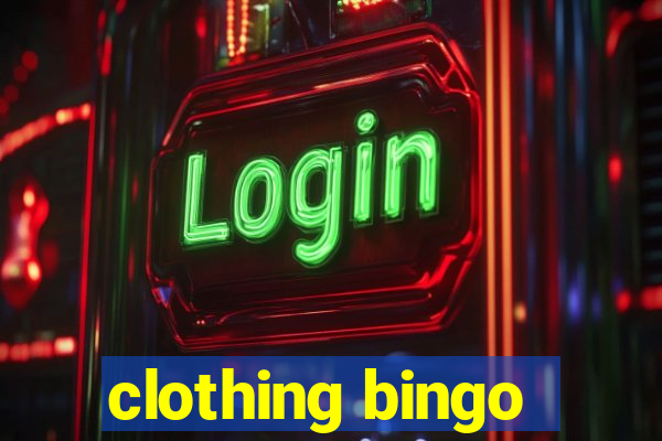 clothing bingo