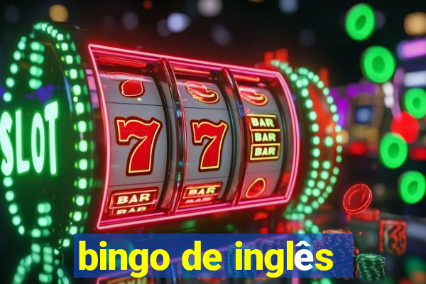 bingo de inglês