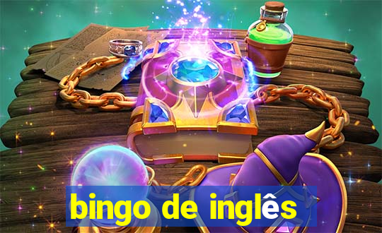 bingo de inglês