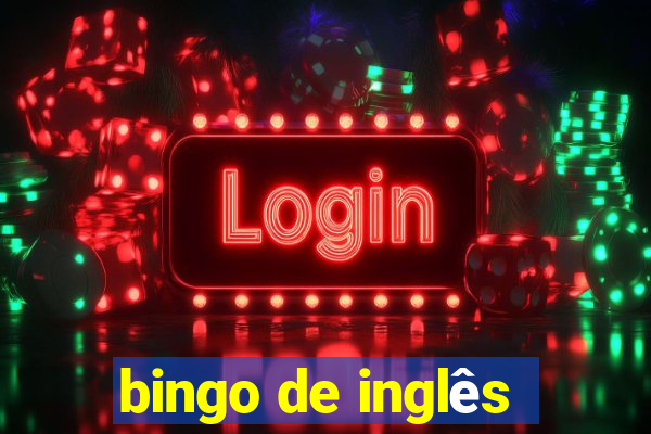 bingo de inglês