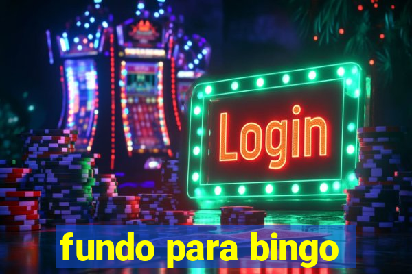 fundo para bingo