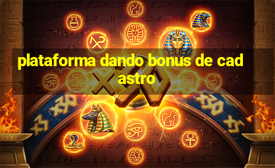 plataforma dando bonus de cadastro