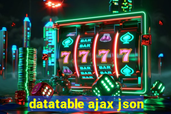 datatable ajax json