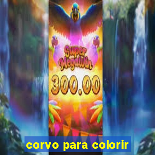 corvo para colorir