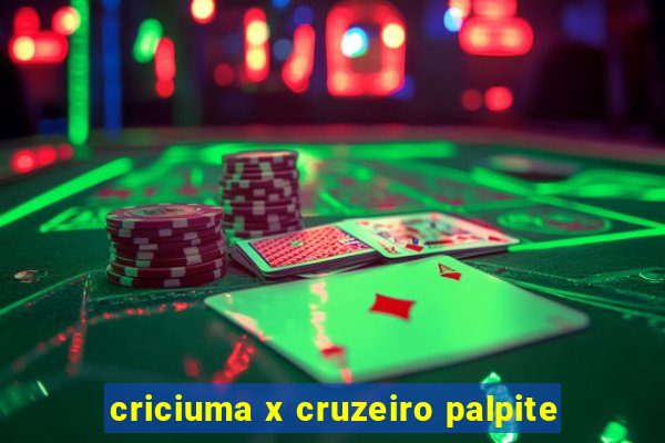 criciuma x cruzeiro palpite