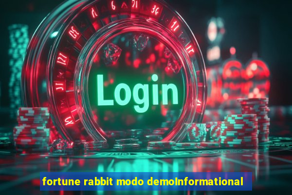 fortune rabbit modo demoInformational