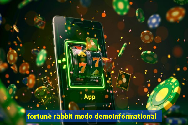 fortune rabbit modo demoInformational