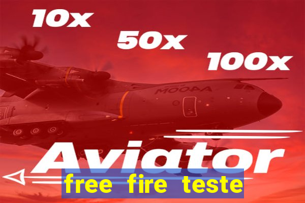 free fire teste grátis jogar agora