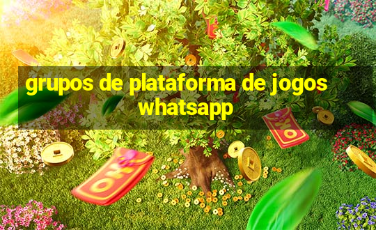 grupos de plataforma de jogos whatsapp