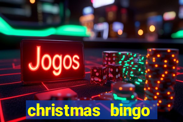 christmas bingo card generator