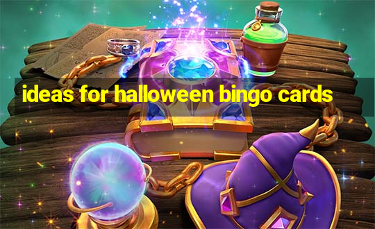 ideas for halloween bingo cards