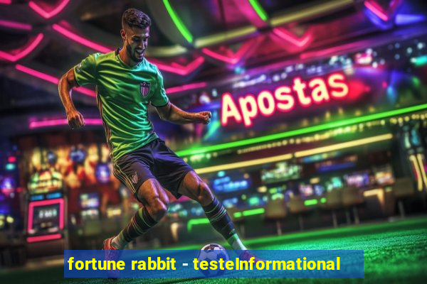 fortune rabbit - testeInformational