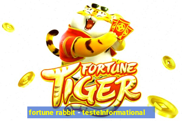 fortune rabbit - testeInformational