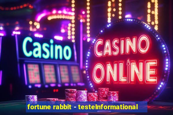 fortune rabbit - testeInformational