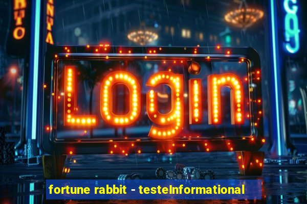 fortune rabbit - testeInformational