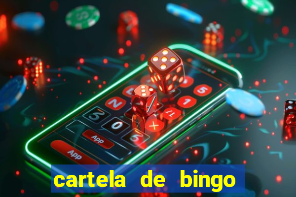 cartela de bingo vazia para imprimir