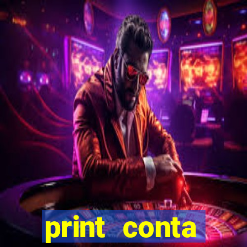 print conta bancária milionaria