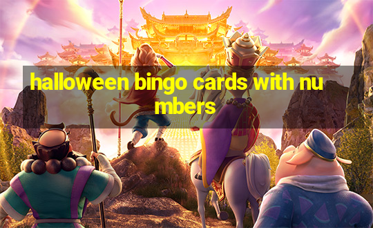 halloween bingo cards with numbers