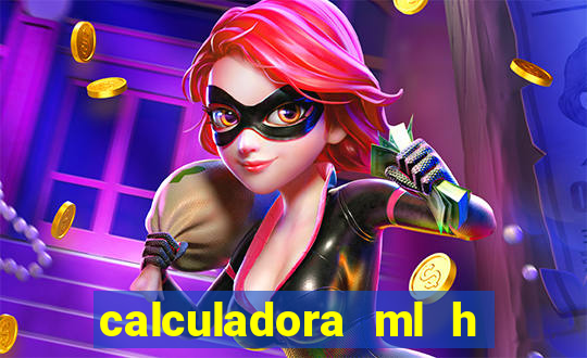 calculadora ml h para mcg kg min