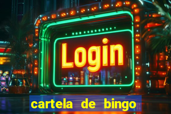 cartela de bingo de nomes para imprimir