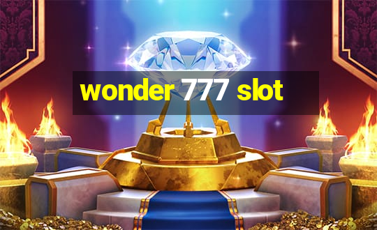 wonder 777 slot