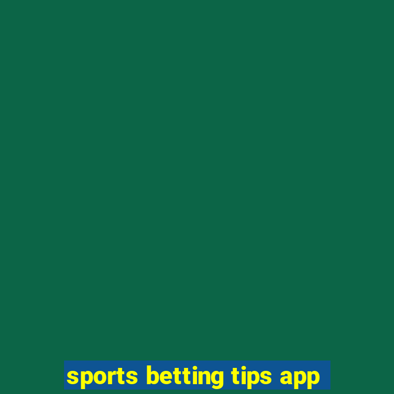 sports betting tips app