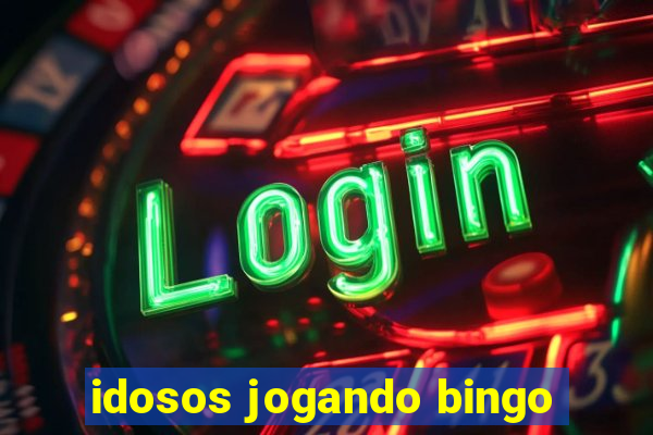 idosos jogando bingo