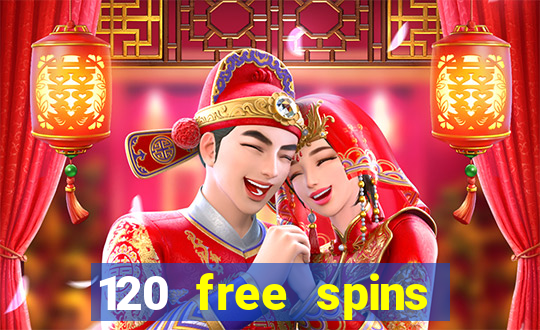 120 free spins online casino promotion