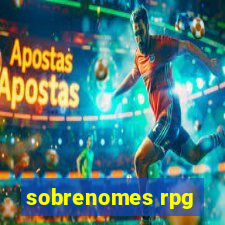 sobrenomes rpg