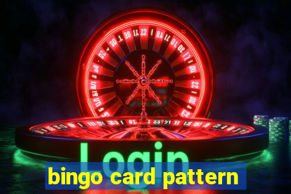 bingo card pattern