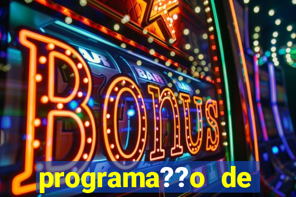 programa??o de jogos de futebol