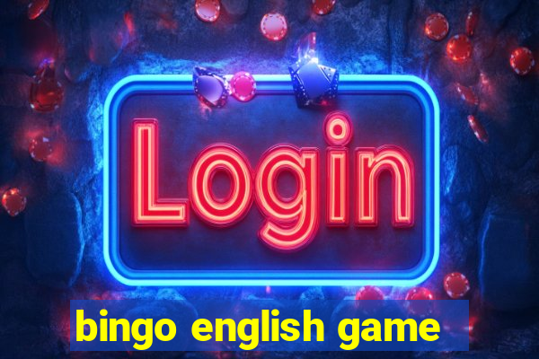 bingo english game